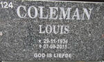 COLEMAN Louis 1934-2015