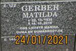 GERBER Matilda 1935-2016