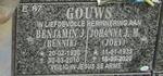 GOUWS Benjamin J. 1930-2010 & Johanna J.M. 1933-2020