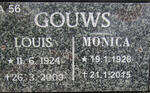 GOUWS Louis 1924-2009 & Monica 1928-2015