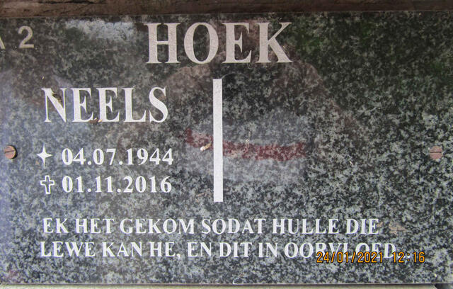 HOEK Neels 1944-2016