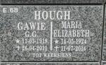 HOUGH Gawie G.G. 1918-2011 & Maria Elizabeth 1924-2014