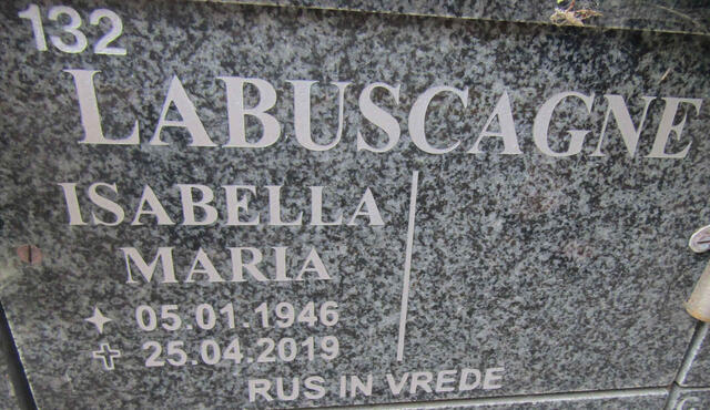 LABUSCHAGNE Isabella Maria 1946-2019