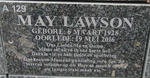 LAWSON May 1928-2016