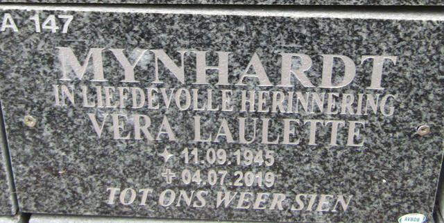 MYNHARDT Vera Laulette 1945-2019