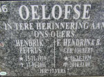 OELOFSE Hendrik Petrus 1919-2011 & F. Hendrina B. JOUBERT 1929-2016