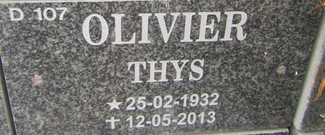 OLIVIER Thys 1932-2013
