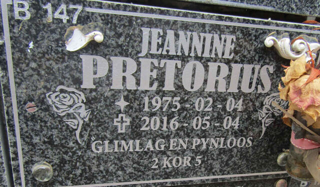PRETORIUS Jeannine 1975-2016