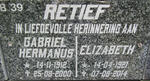 RETIEF Gabriel Hermanus 1912-2000 & Elizabeth 1921-2014