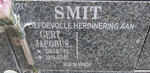 SMIT Gert Jacobus 1947-2014