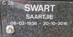 SWART Saartjie 1936-2016