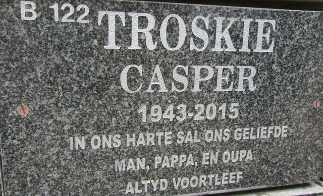 TROSKIE Casper 1943-2015
