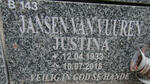 VUUREN Justina, Jansen van 1933-2018