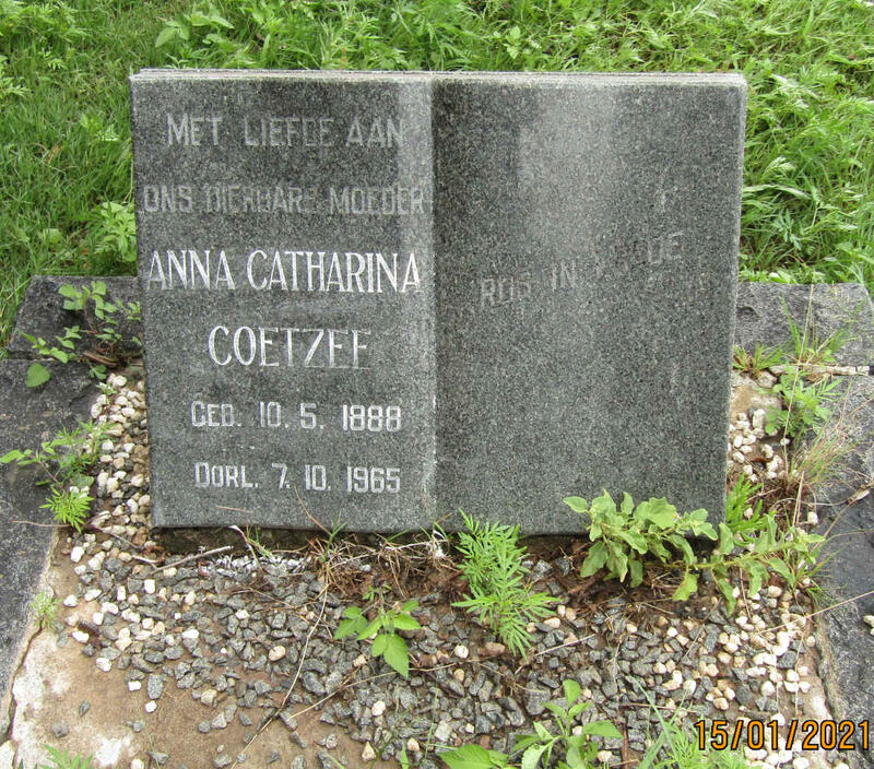 COETZEE Anna Catharina 1888-1965