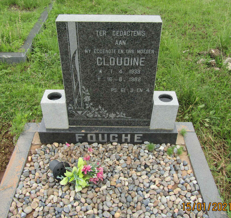 FOUCHE Cloudine 1939-1982