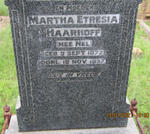 HAARHOFF Martha Etresia nee NEL 1872-1937