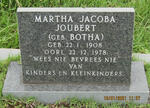 JOUBERT Martha Jacoba nee BOTHA 1908-1978