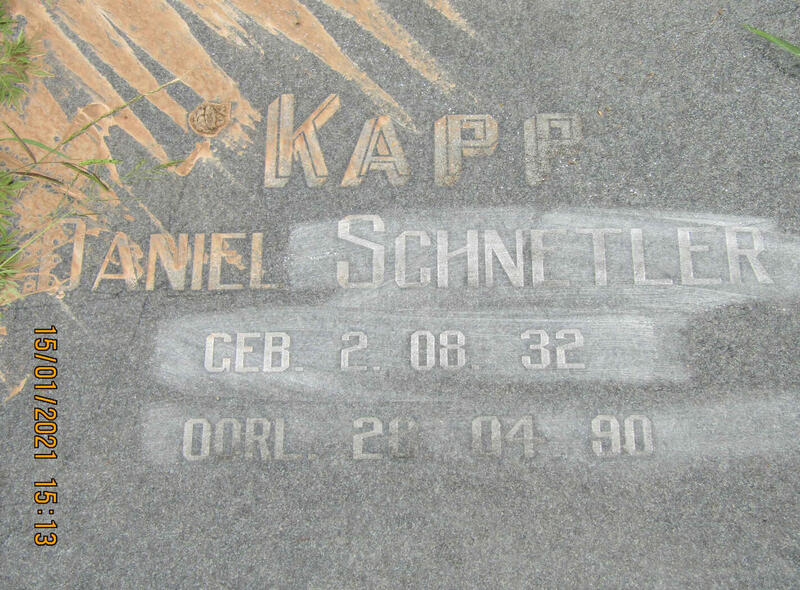KAPP Daniel Schnetler 1932-1990