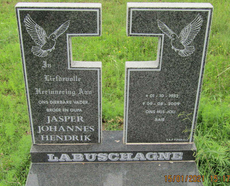 LABUSCHAGNE Jasper Johannes Hendrik 1952-2009