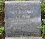 MERWE Jacobus Daniel, v.d. 1898-1942