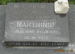 MERWE Marthinus, van der -1975