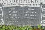 MERWE Pieter Andries, van der 1886-1968 & Johanna Hendrika 1888-1969