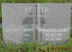 PETZER Hendrik Antoni 1896-1978 & Anna Levina Letsea 1902-1979