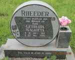 RHEEDER Getruida Magrieta 1919-1990