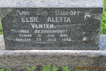 VENTER Elsie Alatta nee BEZUIDENHOUT 1891-1942