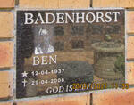 BADENHORST Ben 1937-2006