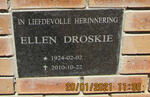 DROSKIE Ellen 1924-2010