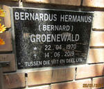 GROENEWALD Bernardus Hermanus 1970-2019