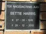 HARRIS Bettie 1919-2012