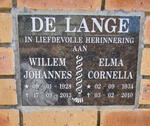 LANGE Willem Johannes, de 1928-2013 & Elma Cornelia 1934-2010
