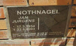 NOTHNAGEL Jan Jurgens 1934-2003