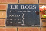 ROES Doreen, le 1932-2005