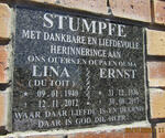 STUMPFE Ernst 1936-2017 & Lina DU TOIT 1940-2012