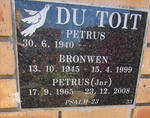 TOIT Petrus, du 1940- & Bronwen 1945-1999 :: DU TOIT Petrus 1965-2008