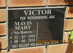 VICTOR Mavis Mary nee HANCOX 1934-2018
