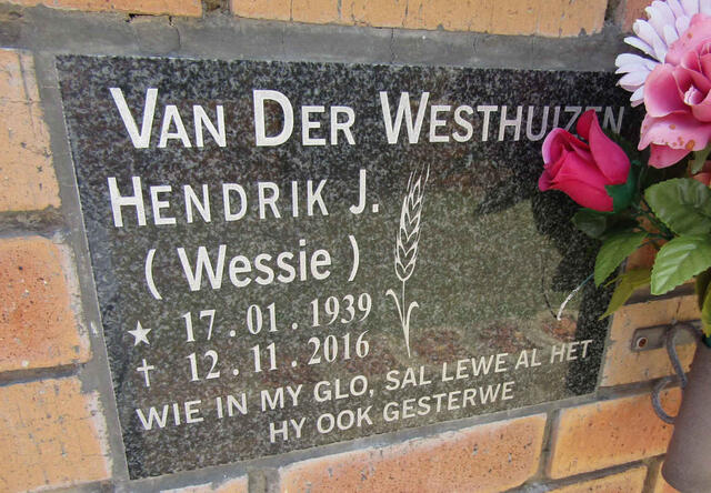 WESTHUIZEN Hendrik J., van der 1939-2016