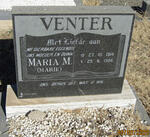 VENTER Maria M. 1914-1986