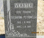 VERSTER Catharina Petronella nee FOUCHE 1896-1982