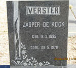 VERSTER Jasper De Kock 1895-1970