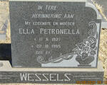 WESSELS Ella Petronella 1927-1985
