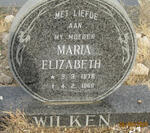 WILKEN Maria Elizabeth 1876-1966