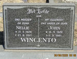 WINCENTO John 1920-1987 & Nellie 1929-2017