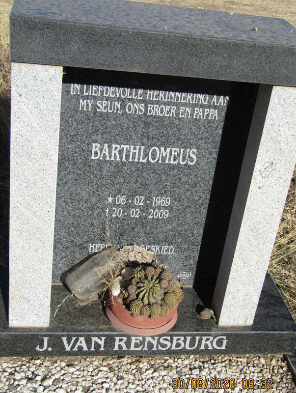 RENSBURG Barthlomeus, J. van 1969-2009