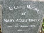 EWELS Mary Agnes -1954