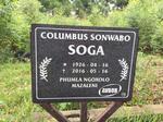 SOGA Columbus Sonwabo 1926-2016