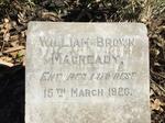 MACREADY William Brown -1926